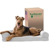 image:imageFurhaven Memory Foam Dog Bed for Large Dogs w Removable Bolsters amp Washable Cover For Dogs Up to 125 lbs  Plush amp Suede Sofa  Deep Pool Jumbo PlusXXLQuilted Silver Gray