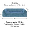 image:imageFurhaven Memory Foam Dog Bed for Large Dogs w Removable Bolsters amp Washable Cover For Dogs Up to 125 lbs  Plush amp Suede Sofa  Deep Pool Jumbo PlusXXLHarbor Blue Faux Fur  Velvet
