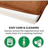 image:imageFurhaven Memory Foam Dog Bed for Large Dogs w Removable Bolsters amp Washable Cover For Dogs Up to 125 lbs  Plush amp Suede Sofa  Deep Pool Jumbo PlusXXLQuilted Toasted Brown