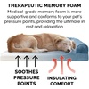image:imageFurhaven Memory Foam Dog Bed for Large Dogs w Removable Bolsters amp Washable Cover For Dogs Up to 125 lbs  Plush amp Suede Sofa  Deep Pool Jumbo PlusXXLHarbor Blue Faux Fur  Velvet