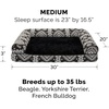 image:imageFurhaven Memory Foam Dog Bed for Large Dogs w Removable Bolsters amp Washable Cover For Dogs Up to 125 lbs  Plush amp Suede Sofa  Deep Pool Jumbo PlusXXLPlush  Southwest Kilim Decor Black Medallion