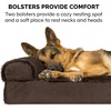 image:imageFurhaven Memory Foam Dog Bed for Large Dogs w Removable Bolsters amp Washable Cover For Dogs Up to 95 lbs  TwoTone Plush Faux Fur amp Suede L Shaped Chaise  Stone Gray JumboXLTwoTone Faux Fur  Suede Stone Gray