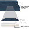 image:imageFurhaven Memory Foam Dog Bed for Large Dogs w Removable Bolsters amp Washable Cover For Dogs Up to 95 lbs  TwoTone Plush Faux Fur amp Suede L Shaped Chaise  Stone Gray JumboXLPlush  Almond Print Blue Almonds