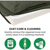 image:imageFurhaven Memory Foam Dog Bed for Large Dogs w Removable Bolsters amp Washable Cover For Dogs Up to 95 lbs  TwoTone Plush Faux Fur amp Suede L Shaped Chaise  Stone Gray JumboXLTwoTone Faux Fur  Suede Dark Sage