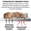 image:imageFurhaven Memory Foam Dog Bed for Large Dogs w Removable Bolsters amp Washable Cover For Dogs Up to 95 lbs  TwoTone Plush Faux Fur amp Suede L Shaped Chaise  Stone Gray JumboXLQuilted Paw Bluestone
