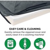 image:imageFurhaven Memory Foam Dog Bed for Large Dogs w Removable Bolsters amp Washable Cover For Dogs Up to 95 lbs  TwoTone Plush Faux Fur amp Suede L Shaped Chaise  Stone Gray JumboXLQuilted Paw Bluestone