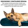 image:imageFurhaven Memory Foam Dog Bed for Large Dogs w Removable Washable Cover For Dogs Up to 75 lbs  Ultra Plush Faux Fur amp Suede Luxe Lounger Contour Mattress  Gray JumboXLSpruce Blue Minky Plush  Velvet Luxe
