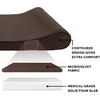 image:imageFurhaven Memory Foam Dog Bed for Large Dogs w Removable Washable Cover For Dogs Up to 75 lbs  Ultra Plush Faux Fur amp Suede Luxe Lounger Contour Mattress  Gray JumboXLEspresso