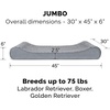 image:imageFurhaven Memory Foam Dog Bed for Large Dogs w Removable Washable Cover For Dogs Up to 75 lbs  Ultra Plush Faux Fur amp Suede Luxe Lounger Contour Mattress  Gray JumboXLGray
