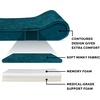 image:imageFurhaven Memory Foam Dog Bed for Large Dogs w Removable Washable Cover For Dogs Up to 75 lbs  Ultra Plush Faux Fur amp Suede Luxe Lounger Contour Mattress  Gray JumboXLSpruce Blue