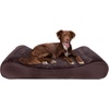 image:imageFurhaven Memory Foam Dog Bed for Large Dogs w Removable Washable Cover For Dogs Up to 75 lbs  Ultra Plush Faux Fur amp Suede Luxe Lounger Contour Mattress  Gray JumboXLEspresso