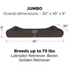 image:imageFurhaven Memory Foam Dog Bed for Large Dogs w Removable Washable Cover For Dogs Up to 75 lbs  Ultra Plush Faux Fur amp Suede Luxe Lounger Contour Mattress  Gray JumboXLChocolate