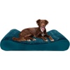 image:imageFurhaven Memory Foam Dog Bed for Large Dogs w Removable Washable Cover For Dogs Up to 75 lbs  Ultra Plush Faux Fur amp Suede Luxe Lounger Contour Mattress  Gray JumboXLSpruce Blue