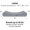 image:imageFurhaven Memory Foam Dog Bed for Large Dogs w Removable Washable Cover For Dogs Up to 75 lbs  Ultra Plush Faux Fur amp Suede Luxe Lounger Contour Mattress  Gray JumboXLGray