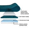 image:imageFurhaven Memory Foam Dog Bed for Large Dogs w Removable Washable Cover For Dogs Up to 75 lbs  Ultra Plush Faux Fur amp Suede Luxe Lounger Contour Mattress  Gray JumboXLSpruce Blue
