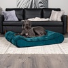 image:imageFurhaven Memory Foam Dog Bed for Large Dogs w Removable Washable Cover For Dogs Up to 75 lbs  Ultra Plush Faux Fur amp Suede Luxe Lounger Contour Mattress  Gray JumboXLSpruce Blue