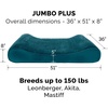 image:imageFurhaven Memory Foam Dog Bed for Large Dogs w Removable Washable Cover For Dogs Up to 75 lbs  Ultra Plush Faux Fur amp Suede Luxe Lounger Contour Mattress  Gray JumboXLSpruce Blue