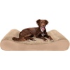 image:imageFurhaven Memory Foam Dog Bed for Large Dogs w Removable Washable Cover For Dogs Up to 75 lbs  Ultra Plush Faux Fur amp Suede Luxe Lounger Contour Mattress  Gray JumboXLCamel