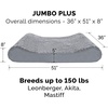 image:imageFurhaven Memory Foam Dog Bed for Large Dogs w Removable Washable Cover For Dogs Up to 75 lbs  Ultra Plush Faux Fur amp Suede Luxe Lounger Contour Mattress  Gray JumboXLGray