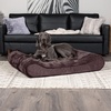 image:imageFurhaven Memory Foam Dog Bed for Large Dogs w Removable Washable Cover For Dogs Up to 75 lbs  Ultra Plush Faux Fur amp Suede Luxe Lounger Contour Mattress  Gray JumboXLEspresso