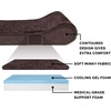 image:imageFurhaven Memory Foam Dog Bed for Large Dogs w Removable Washable Cover For Dogs Up to 75 lbs  Ultra Plush Faux Fur amp Suede Luxe Lounger Contour Mattress  Gray JumboXLEspresso