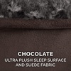 image:imageFurhaven Memory Foam Dog Bed for Large Dogs w Removable Washable Cover For Dogs Up to 75 lbs  Ultra Plush Faux Fur amp Suede Luxe Lounger Contour Mattress  Gray JumboXLChocolate Ultra Plush Faux Fur  Suede Luxe