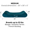 image:imageFurhaven Memory Foam Dog Bed for Large Dogs w Removable Washable Cover For Dogs Up to 75 lbs  Ultra Plush Faux Fur amp Suede Luxe Lounger Contour Mattress  Gray JumboXLSpruce Blue Minky Plush  Velvet Luxe