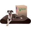 image:imageFurhaven Memory Foam Dog Bed for Large Dogs w Removable Washable Cover For Dogs Up to 75 lbs  Ultra Plush Faux Fur amp Suede Luxe Lounger Contour Mattress  Gray JumboXLEspresso