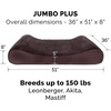 image:imageFurhaven Memory Foam Dog Bed for Large Dogs w Removable Washable Cover For Dogs Up to 75 lbs  Ultra Plush Faux Fur amp Suede Luxe Lounger Contour Mattress  Gray JumboXLEspresso