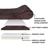 image:imageFurhaven Memory Foam Dog Bed for Large Dogs w Removable Washable Cover For Dogs Up to 75 lbs  Ultra Plush Faux Fur amp Suede Luxe Lounger Contour Mattress  Gray JumboXLEspresso