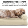 image:imageFurhaven Memory Foam Dog Bed for Large Dogs w Removable Washable Cover For Dogs Up to 75 lbs  Ultra Plush Faux Fur amp Suede Luxe Lounger Contour Mattress  Gray JumboXLClay Plush  Suede