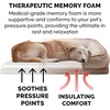 image:imageFurhaven Memory Foam Dog Bed for MediumSmall Dogs w Removable Bolsters amp Washable Cover For Dogs Up to 35 lbs  Plush amp Velvet Waves Perfect Comfort Sofa  Brownstone MediumBrownstone Faux Fur  Velvet