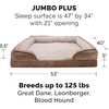 image:imageFurhaven Memory Foam Dog Bed for MediumSmall Dogs w Removable Bolsters amp Washable Cover For Dogs Up to 35 lbs  Plush amp Velvet Waves Perfect Comfort Sofa  Brownstone MediumBrownstone Faux Fur  Velvet