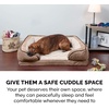 image:imageFurhaven Memory Foam Dog Bed for MediumSmall Dogs w Removable Bolsters amp Washable Cover For Dogs Up to 35 lbs  Plush amp Velvet Waves Perfect Comfort Sofa  Brownstone MediumBrownstone Faux Fur  Velvet