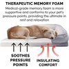 image:imageFurhaven Memory Foam Dog Bed for MediumSmall Dogs w Removable Bolsters amp Washable Cover For Dogs Up to 35 lbs  Plush amp Velvet Waves Perfect Comfort Sofa  Brownstone MediumGranite Gray Plush  Velvet Waves