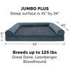 image:imageFurhaven Memory Foam Dog Bed for MediumSmall Dogs w Removable Bolsters amp Washable Cover For Dogs Up to 35 lbs  Sherpa amp Chenille Sofa  Cream MediumSherpa  Chenille Orion Blue