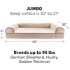 image:imageFurhaven Memory Foam Dog Bed for MediumSmall Dogs w Removable Bolsters amp Washable Cover For Dogs Up to 35 lbs  Sherpa amp Chenille Sofa  Cream MediumSherpa  Chenille Cream