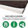 image:imageFurhaven Memory Foam Dog Bed for MediumSmall Dogs w Removable Bolsters amp Washable Cover For Dogs Up to 35 lbs  Sherpa amp Chenille Sofa  Cream MediumSherpa  Chenille Coffee