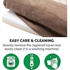 image:imageFurhaven Memory Foam Dog Bed for MediumSmall Dogs w Removable Bolsters amp Washable Cover For Dogs Up to 35 lbs  Sherpa amp Chenille Sofa  Cream MediumLuxe Faux Fur  Linen Woodsmoke
