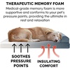 image:imageFurhaven Memory Foam Dog Bed for MediumSmall Dogs w Removable Bolsters amp Washable Cover For Dogs Up to 35 lbs  Sherpa amp Chenille Sofa  Cream MediumSherpa  Chenille Orion Blue