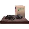 image:imageFurhaven Orthopedic Dog Bed  Puffy Quilted Foam Mattress with Removable Washable Cover Soft amp Supportive for Kennels amp Crates  Large RustEspresso