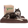 image:imageFurhaven Orthopedic Dog Bed  Puffy Quilted Foam Mattress with Removable Washable Cover Soft amp Supportive for Kennels amp Crates  Large RustEspresso
