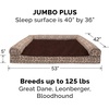image:imageFurhaven Orthopedic Dog Bed  Puffy Quilted Foam Mattress with Removable Washable Cover Soft amp Supportive for Kennels amp Crates  Large RustEspresso