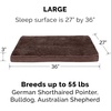 image:imageFurhaven Orthopedic Dog Bed  Puffy Quilted Foam Mattress with Removable Washable Cover Soft amp Supportive for Kennels amp Crates  Large RustEspresso