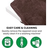 image:imageFurhaven Orthopedic Dog Bed  Puffy Quilted Foam Mattress with Removable Washable Cover Soft amp Supportive for Kennels amp Crates  Large RustEspresso