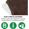 image:imageFurhaven Orthopedic Dog Bed  Puffy Quilted Foam Mattress with Removable Washable Cover Soft amp Supportive for Kennels amp Crates  Large RustEspresso