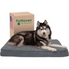 image:imageFurhaven Orthopedic Dog Bed  Puffy Quilted Foam Mattress with Removable Washable Cover Soft amp Supportive for Kennels amp Crates  Large RustGray