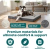 image:imageFurhaven Orthopedic Dog Bed  Puffy Quilted Foam Mattress with Removable Washable Cover Soft amp Supportive for Kennels amp Crates  Large RustGray