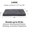 image:imageFurhaven Orthopedic Dog Bed  Puffy Quilted Foam Mattress with Removable Washable Cover Soft amp Supportive for Kennels amp Crates  Large RustGray