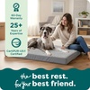 image:imageFurhaven Orthopedic Dog Bed  Puffy Quilted Foam Mattress with Removable Washable Cover Soft amp Supportive for Kennels amp Crates  Large RustGray